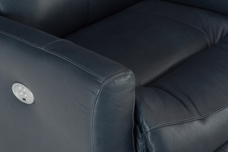 Frame Leather Power Rocker Recliner